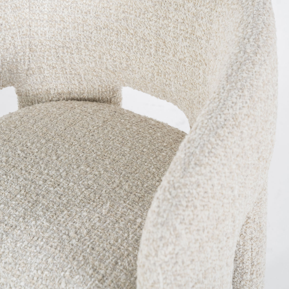 Esszimmer Stuhl Hamilton Armlehnstuhl stoffbezogen beige