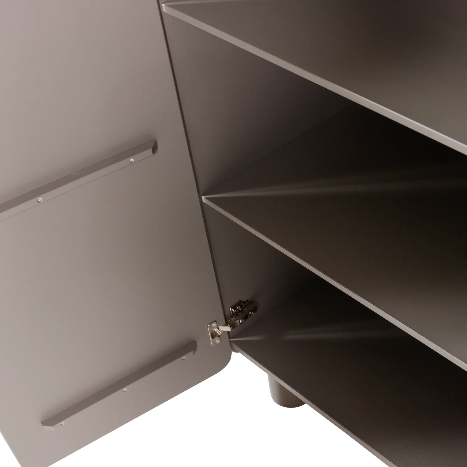 Schrank Aufbewahrungsschrank ROOT H 135 cm 2-türig Kiefer Massivholz truffle Braun