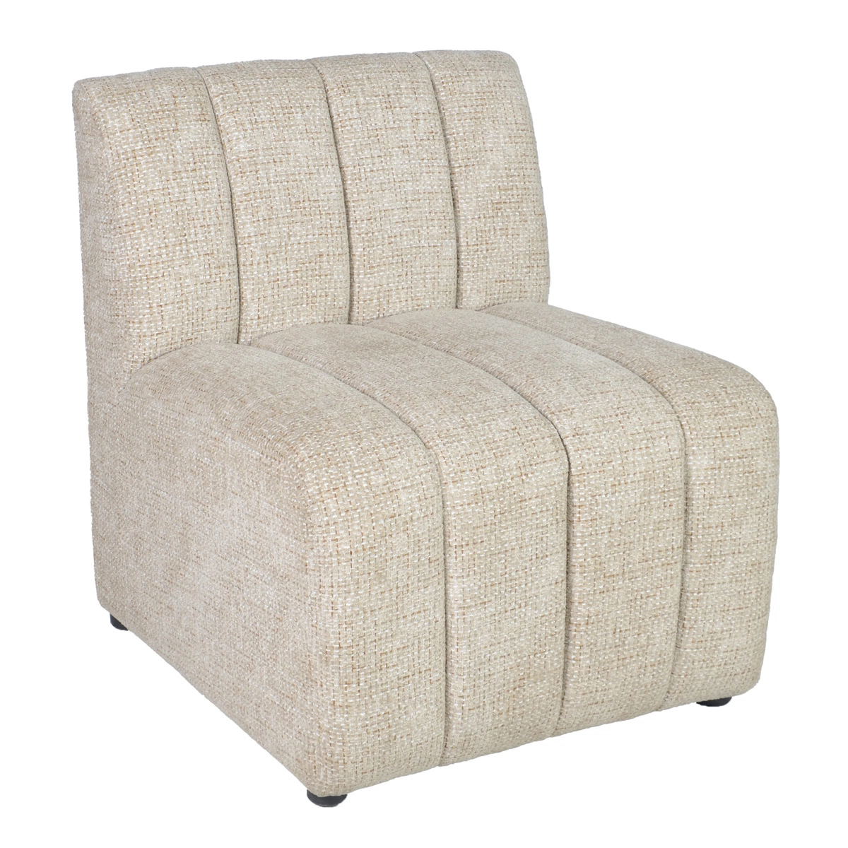 Esszimmerbank VENTO – Modulares Sitzelement in Beige Chenille