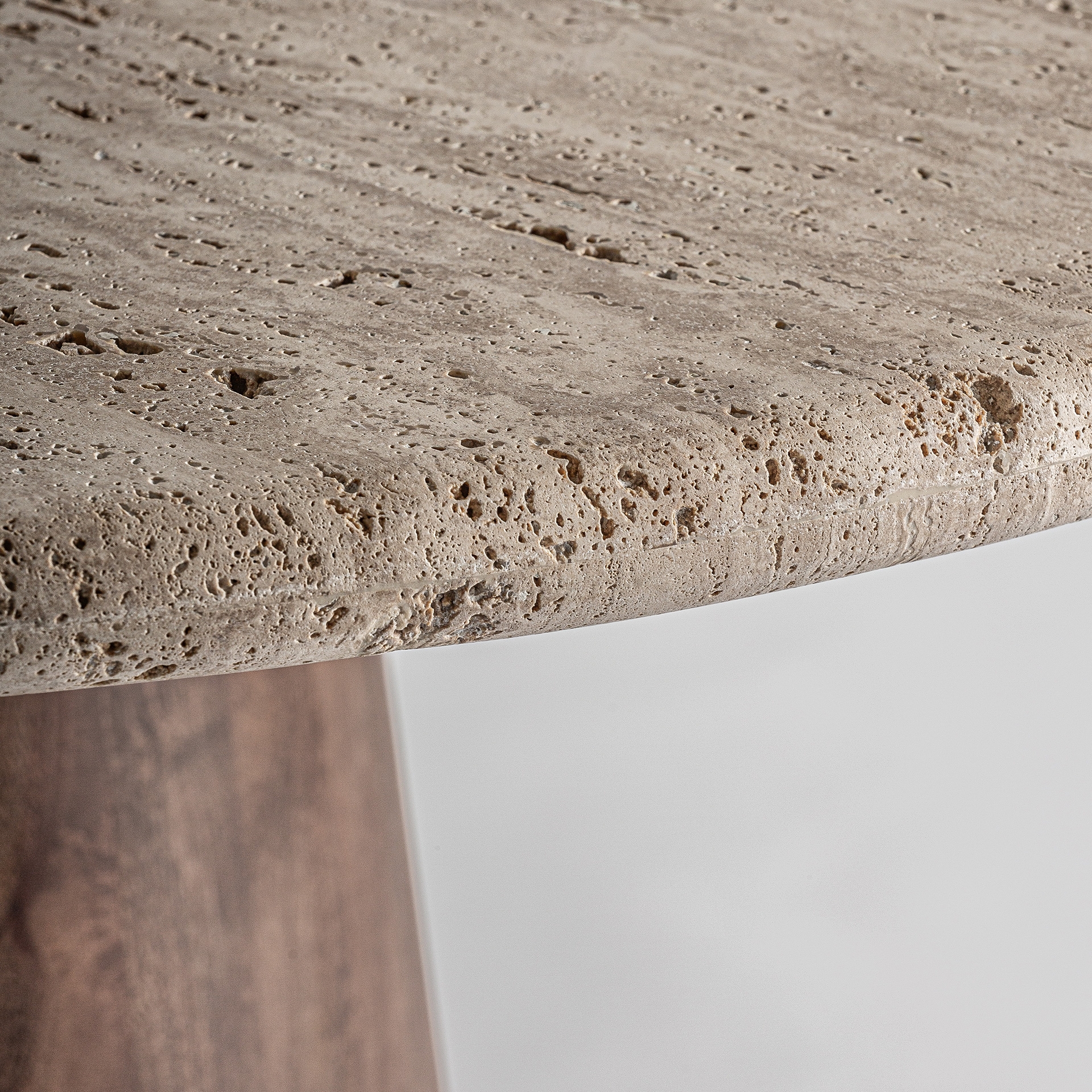 VICAL Esstisch VERCI  rund 130 cm Travertin