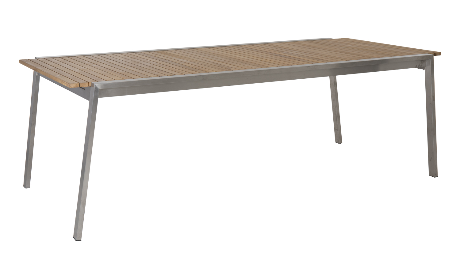 Gartentisch Naos ausziehbar 220 / 320 cm Edelstahl Teakholz