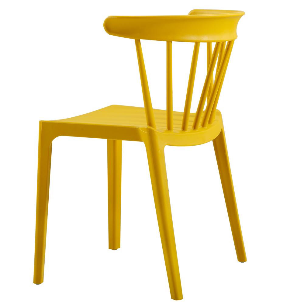 2er Set Gartenstuhl Kunststoff BLISS gelb stapelbar