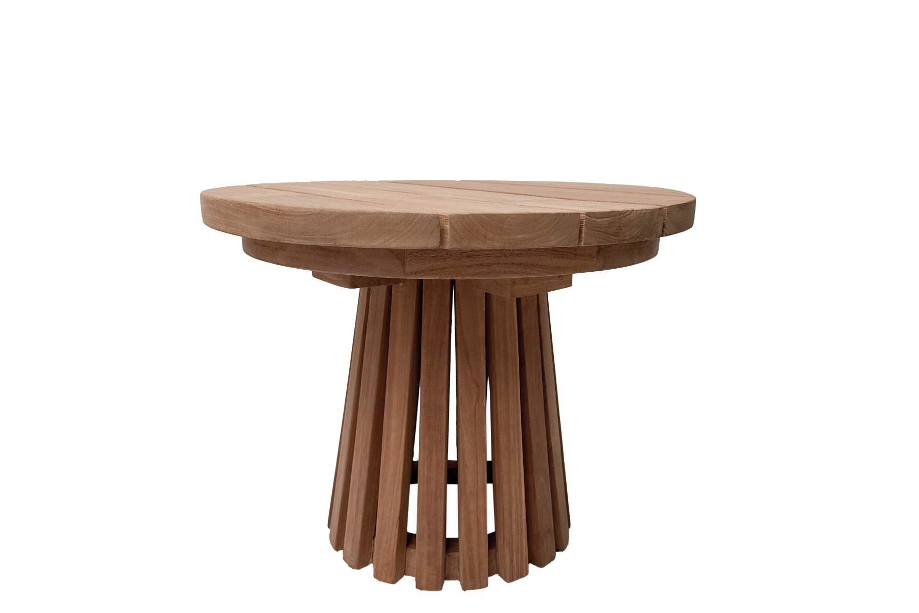 Garten Couchtisch Cindo Ø 50 cm Teakholz natur  