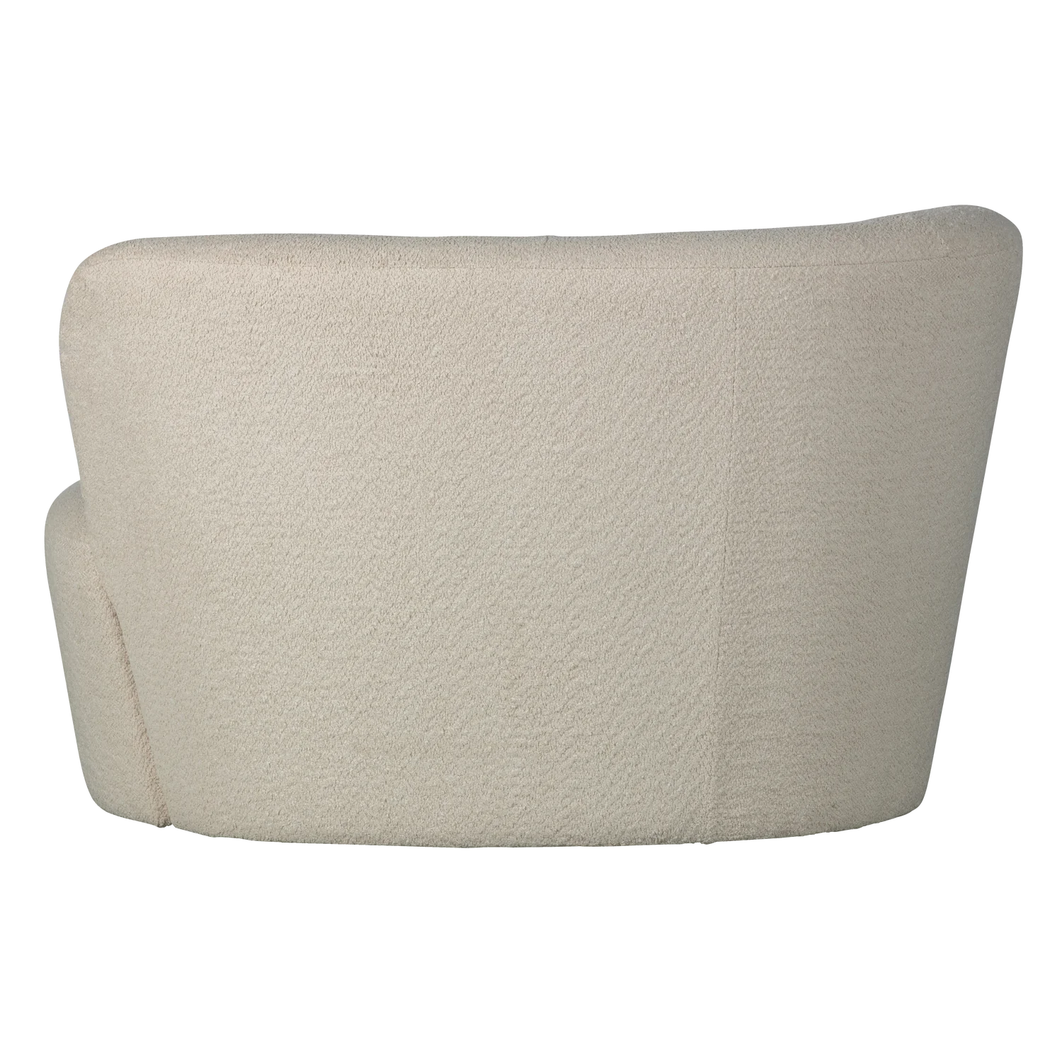 Kleines Sofa Stone links 112 cm Bouclé creme Loungesofa