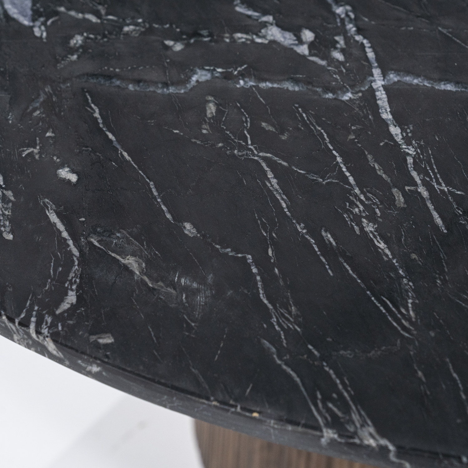 Esstisch Maxim rund Ø 130 cm Mango Holz Marmor