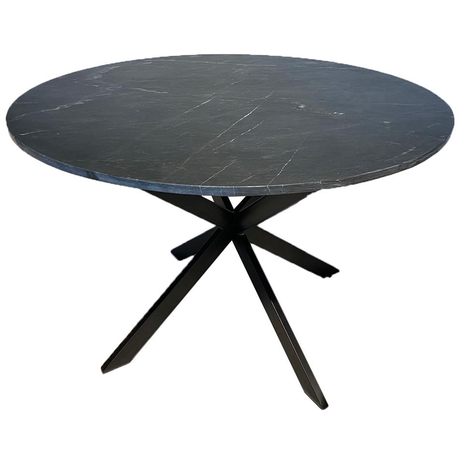 Esstisch Marmor rund Ø 110 cm schwarz