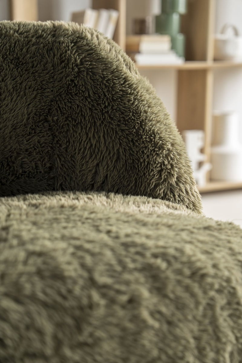 Sessel Samson Teddystoff grün Relaxsessel Fernsehsessel