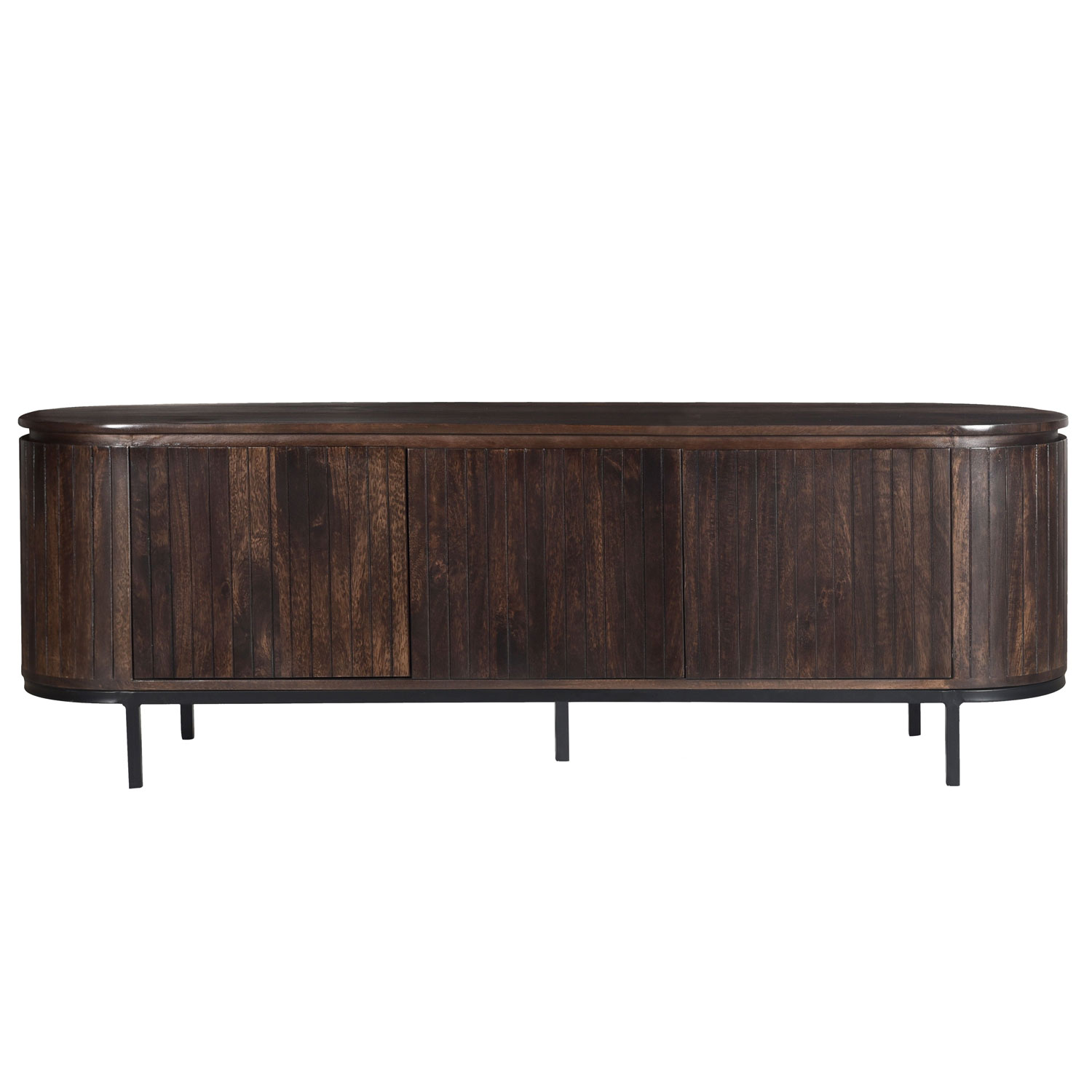 Retro Chic TV Möbel Lowboard Noor B 170 cm wallnussbraun