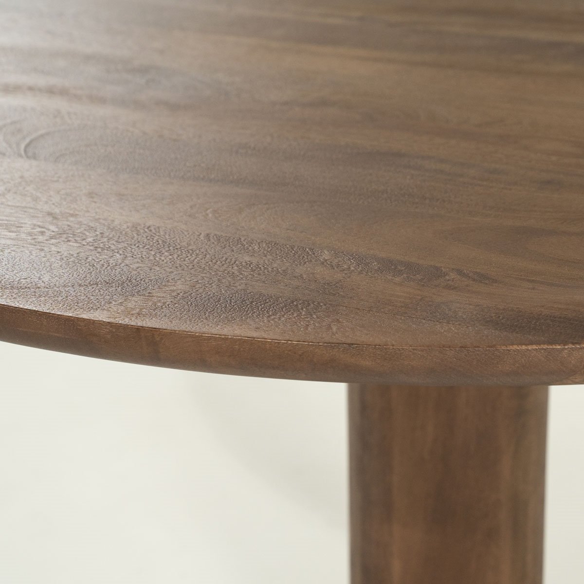Esstisch Coco rund 130 cm Mango Massivholz braun