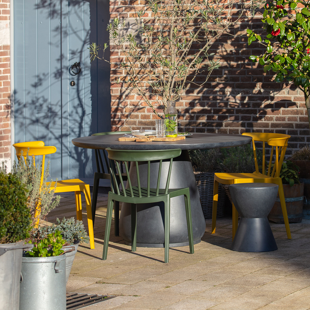 woood 2´er Set Garten Stapelstuhl BLISS grün Stuhl stapelbar Gartenstuhl Kunststoff