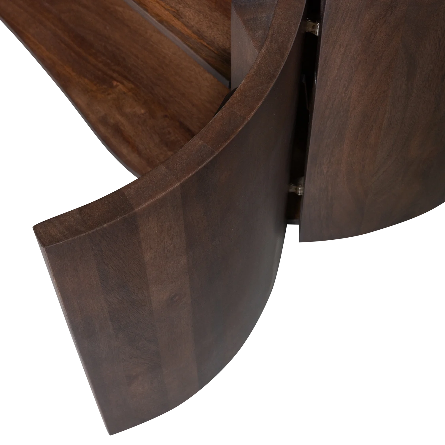 Sideboard SENSE 160 cm mit 4 Türen Mangoholz dunkelbraun Kommode