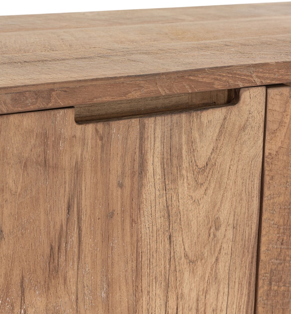 TV Möbel Bliss 210 cm recyceltes Teakholz Lowboard