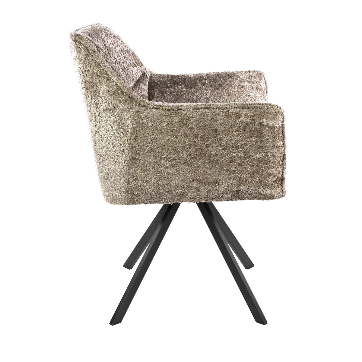 2er Set Armlehnstuhl Fino drehbar Savelle sandfarben