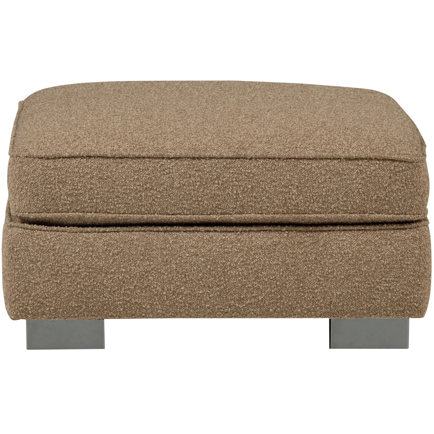 Pouf LAZY 95 x 83 cm Hocker Sitzhocker Bouclé braun