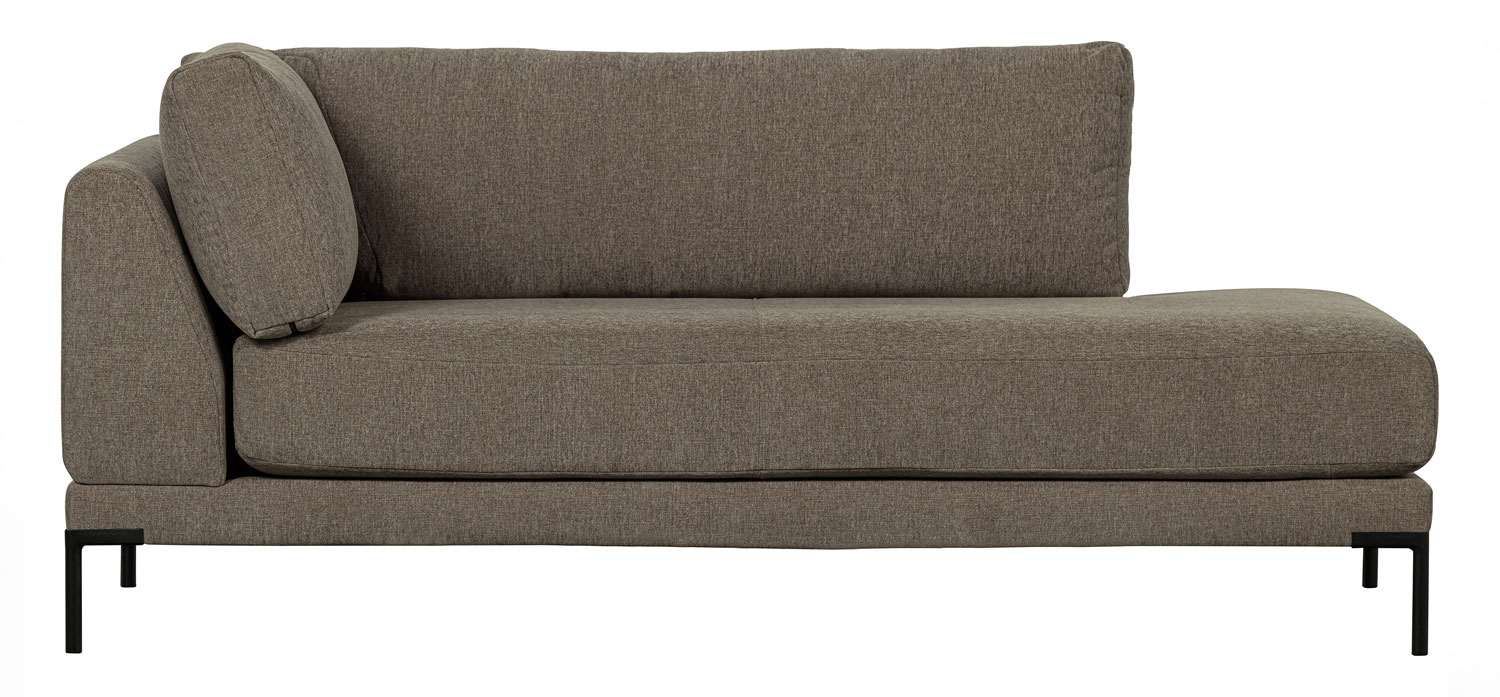 vtwonen Lounge Element rechts Couple Webstoff taupe Melange Couch Sofa