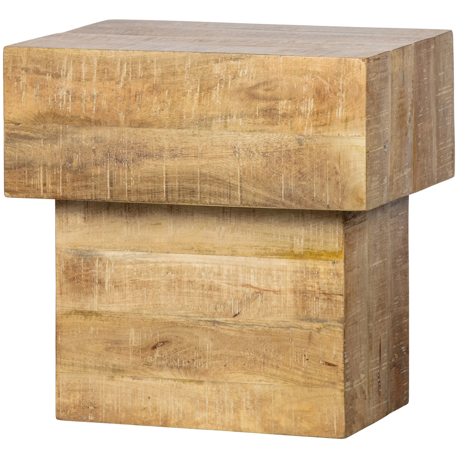 Beistelltisch BALK TOO 50 x 35 cm Mangoholz natur Couchtisch 