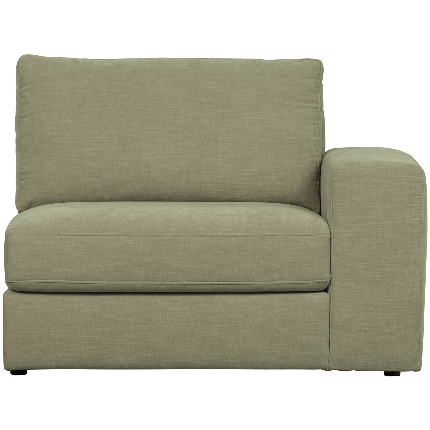 Sofaelement FAMILY mit Armlehne rechts Element Webstoff grün