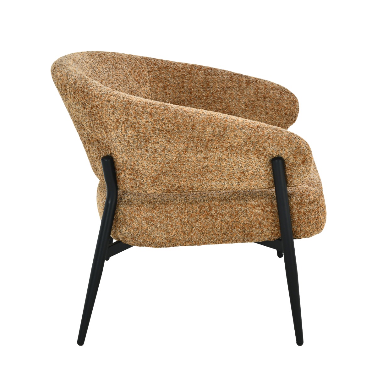 Sessel Dilan mit Armlehnen Stoff Cognac Relaxsessel Fernsehsessel