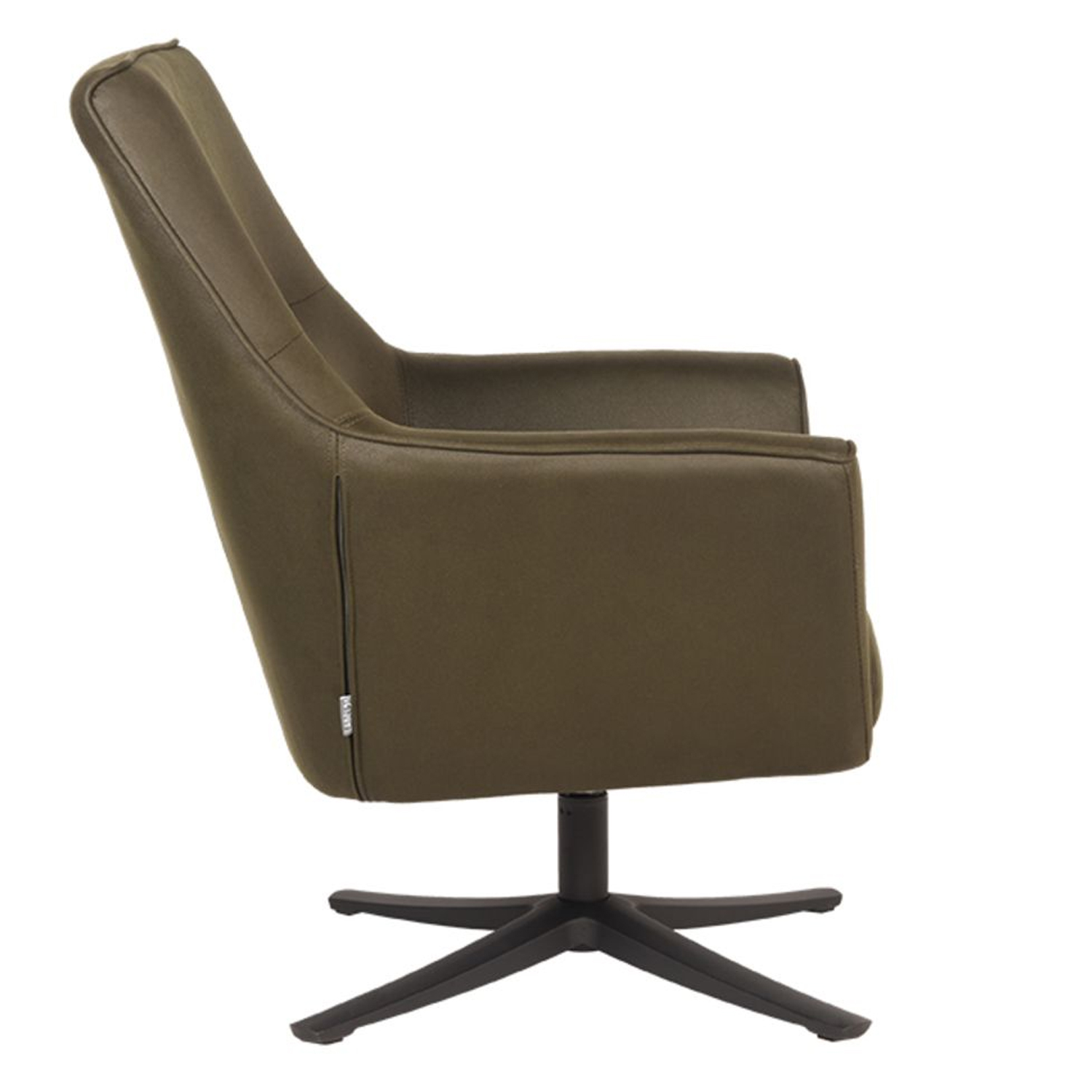Drehsessel Nico Microfaser armygrün Lounge Sessel drehbar