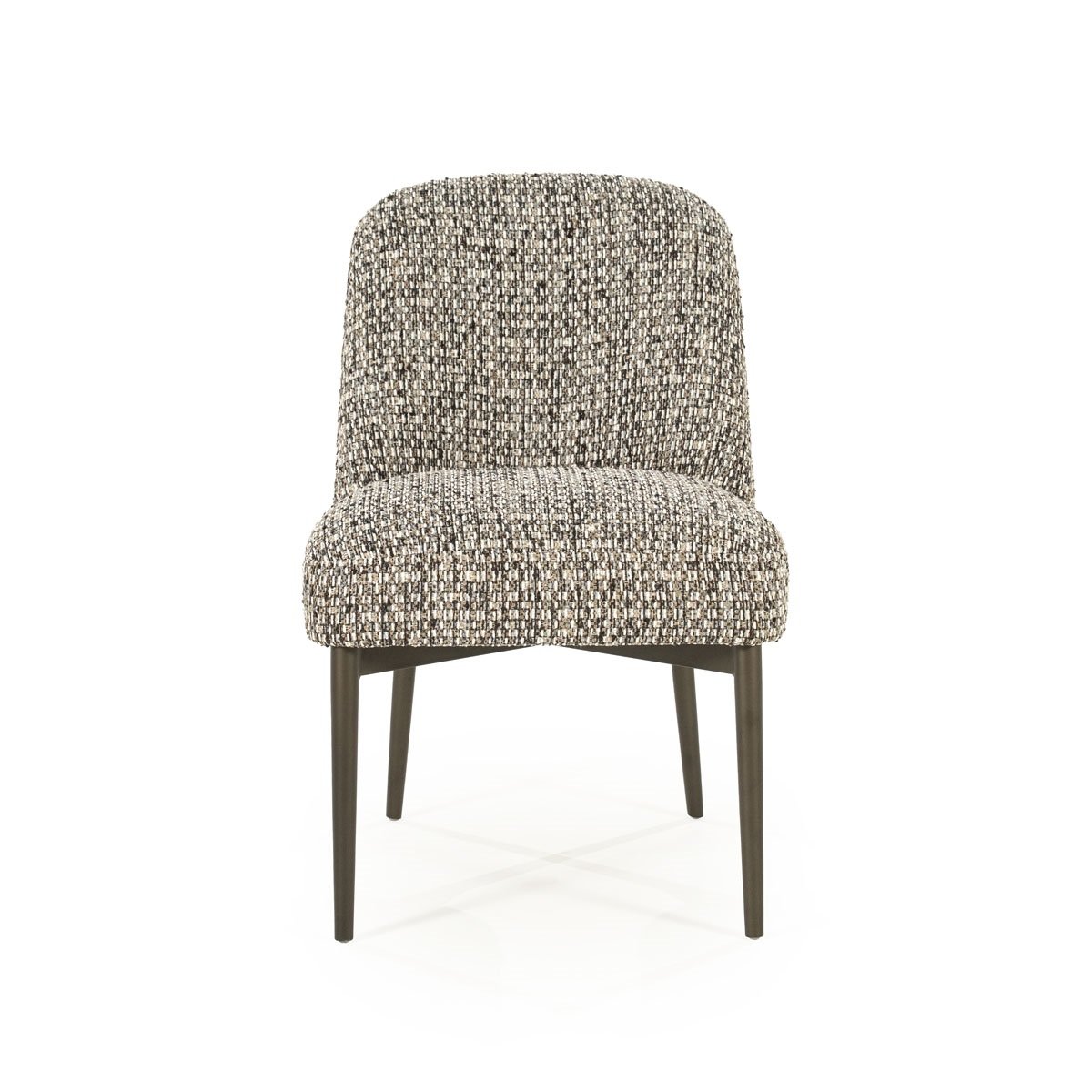 Esszimmerstuhl Tobias Vierfußstuhl Metall Stoff taupe