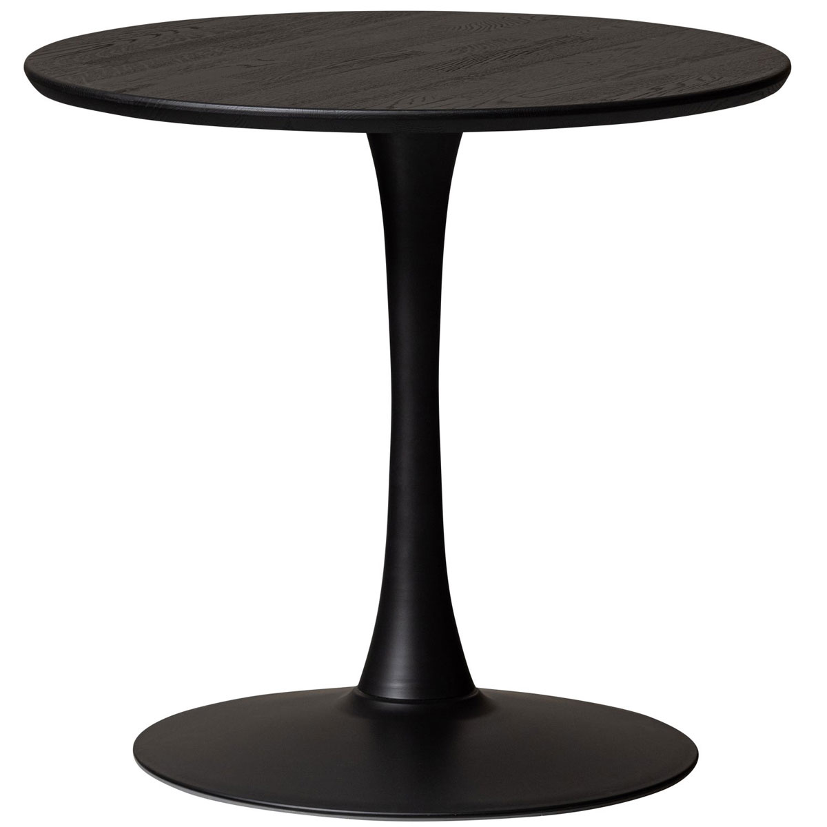 Restaurant Esstisch Tablo Ø 80 cm rund Eiche massiv schwarz