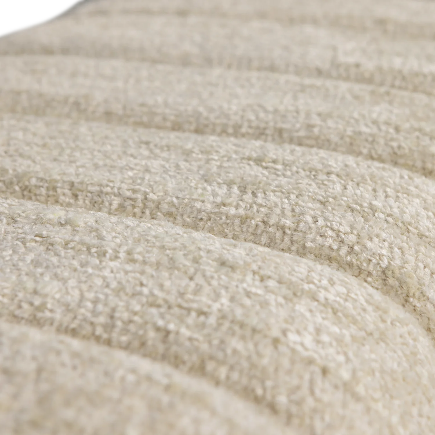 Esstischbank Polsterbank FREX 110 cm Bouclé-Stoff natur