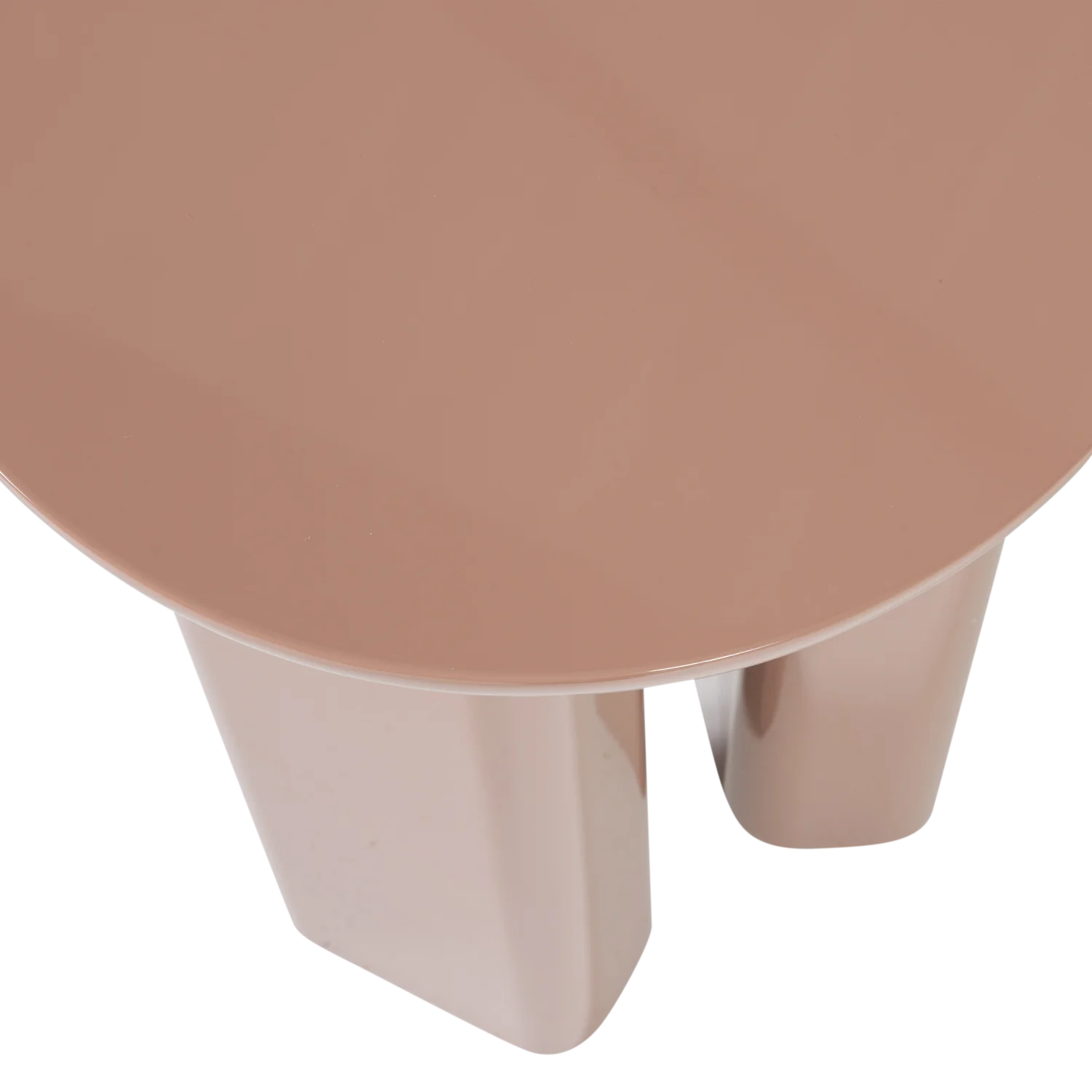 Beistelltisch ORIVO H 50 cm MDF hochglanz altrosa