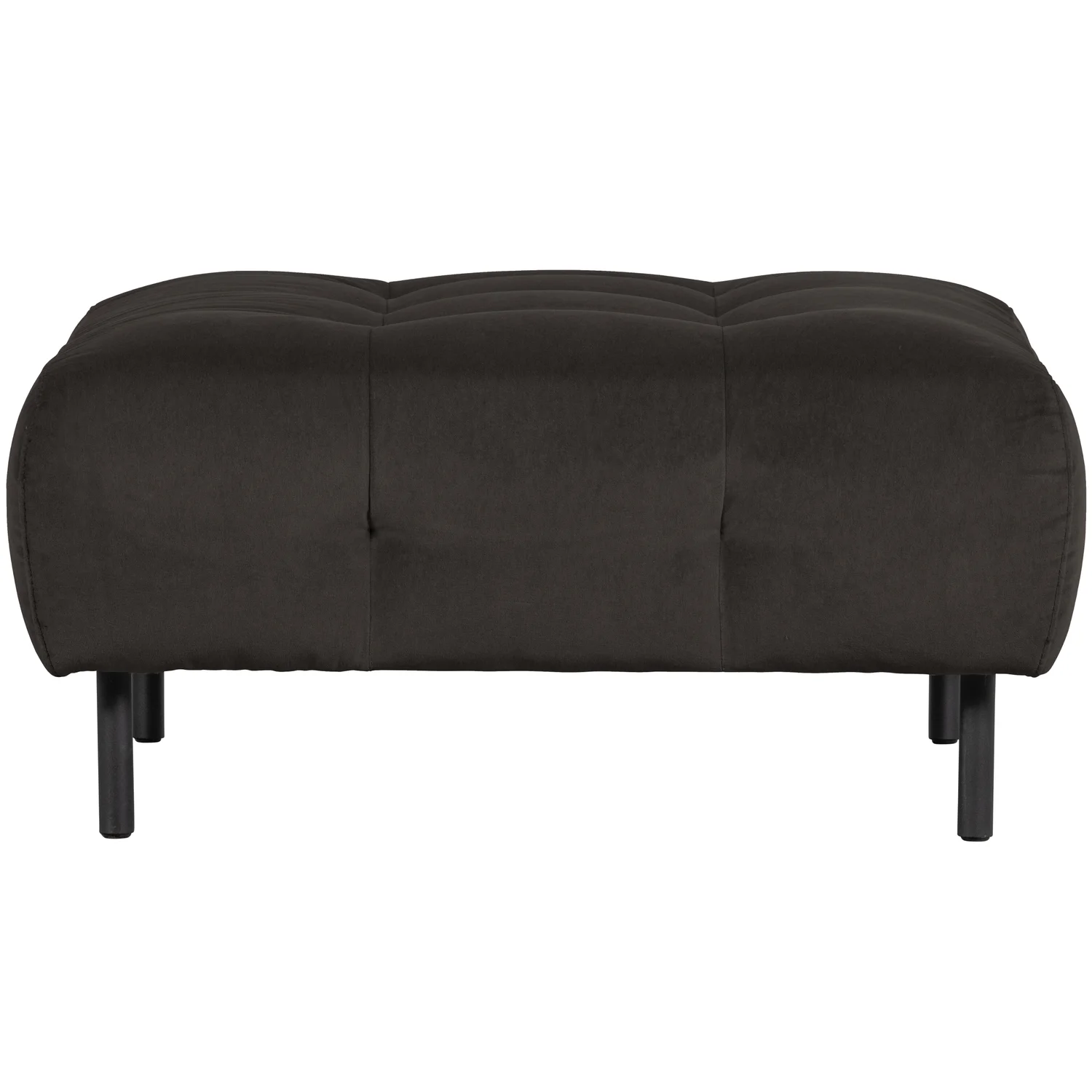 Pouf LLOYD 90 x 90 cm Hocker Sitzhocker Samt Velvet cast iron