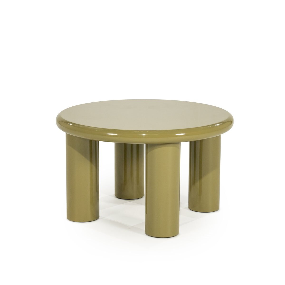Beistelltisch Bloop Ø 60 cm MDF High Gloss grün Couchtisch