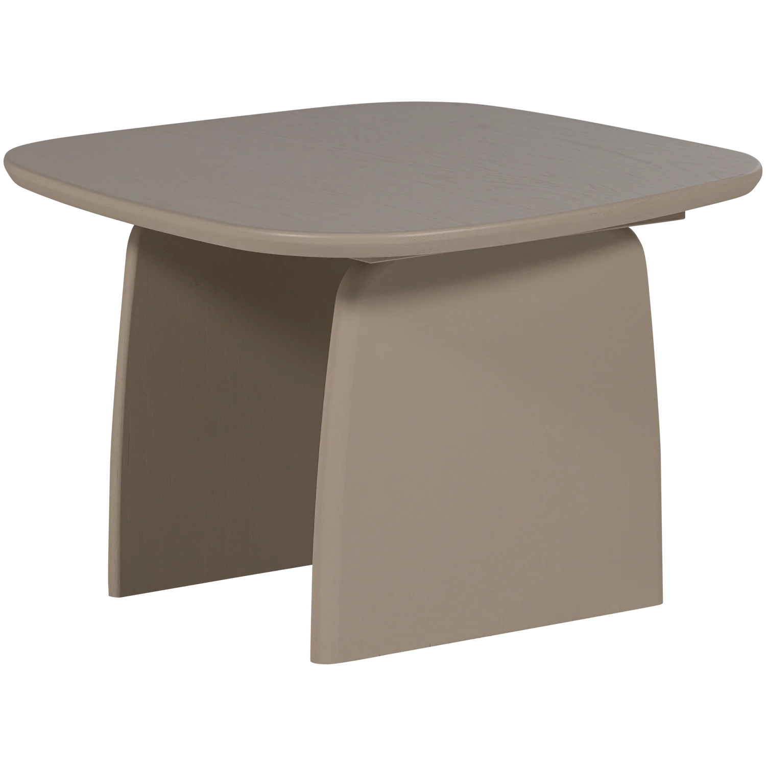 Couchtisch TABLO organisch 60 x 60 cm Eiche Massivholz dakargrau