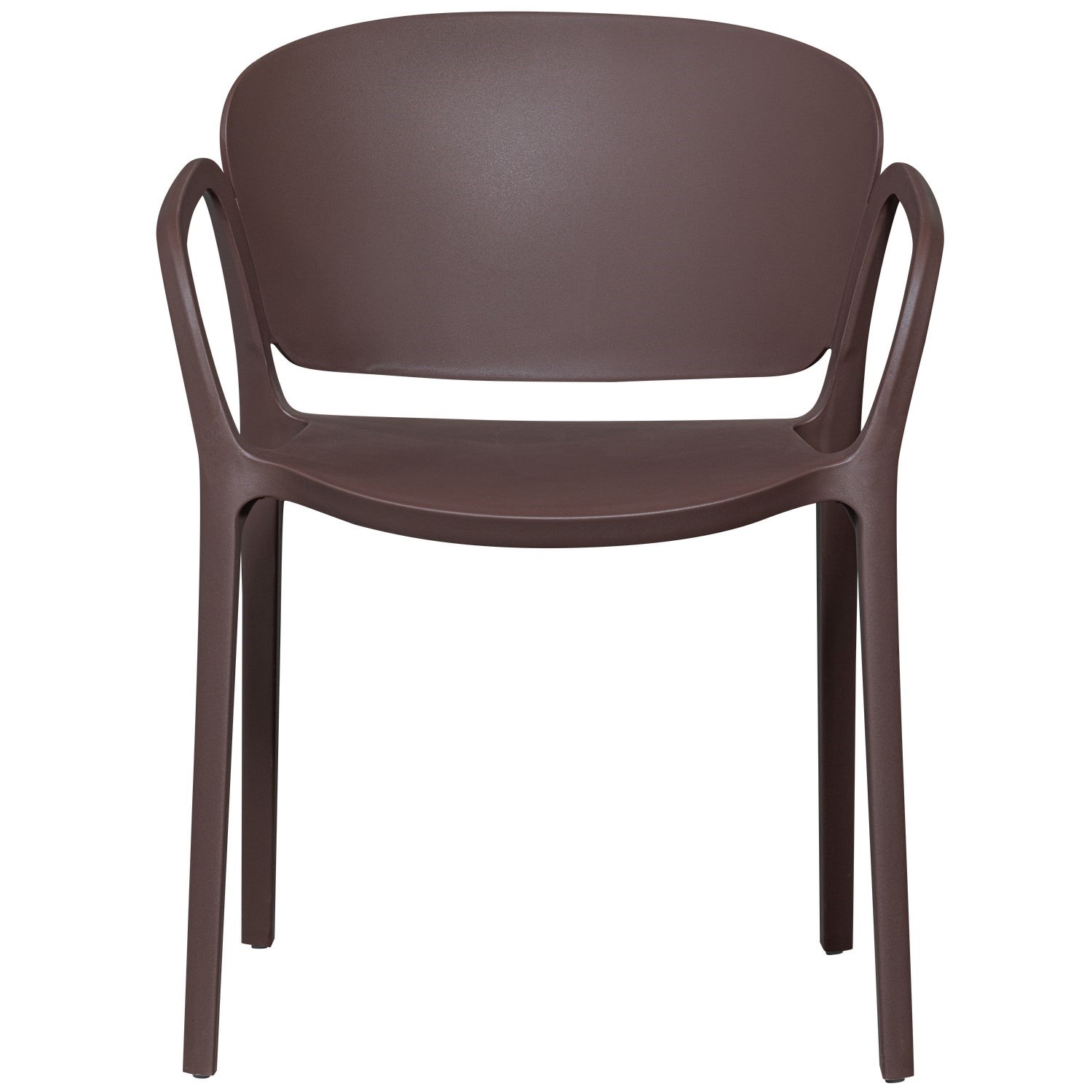 Gartenstuhl BENT Kunststoff lila braun brommbee stapelbar
