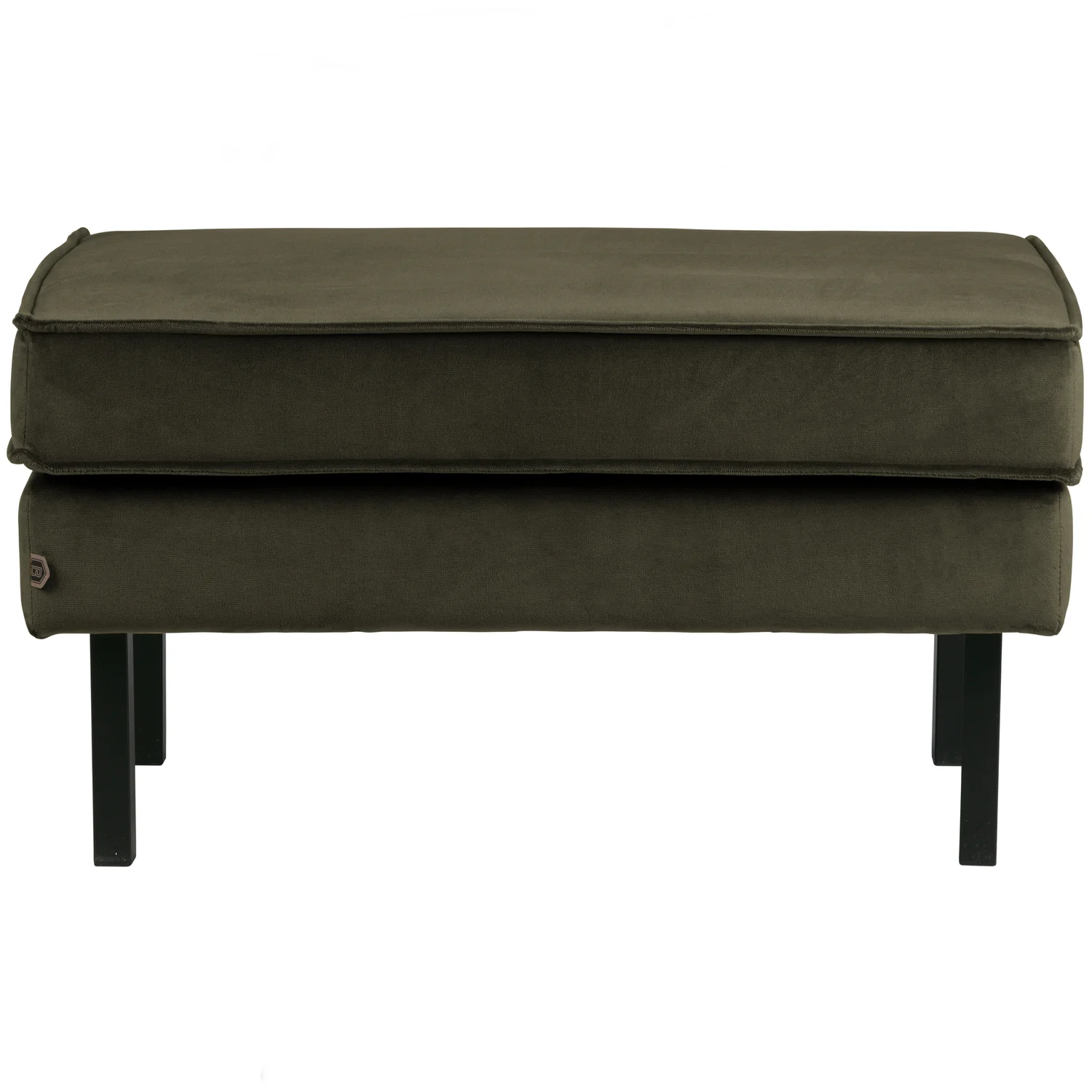 Hocker Fußhocker RODEO Samt Velvet dunkelgrün