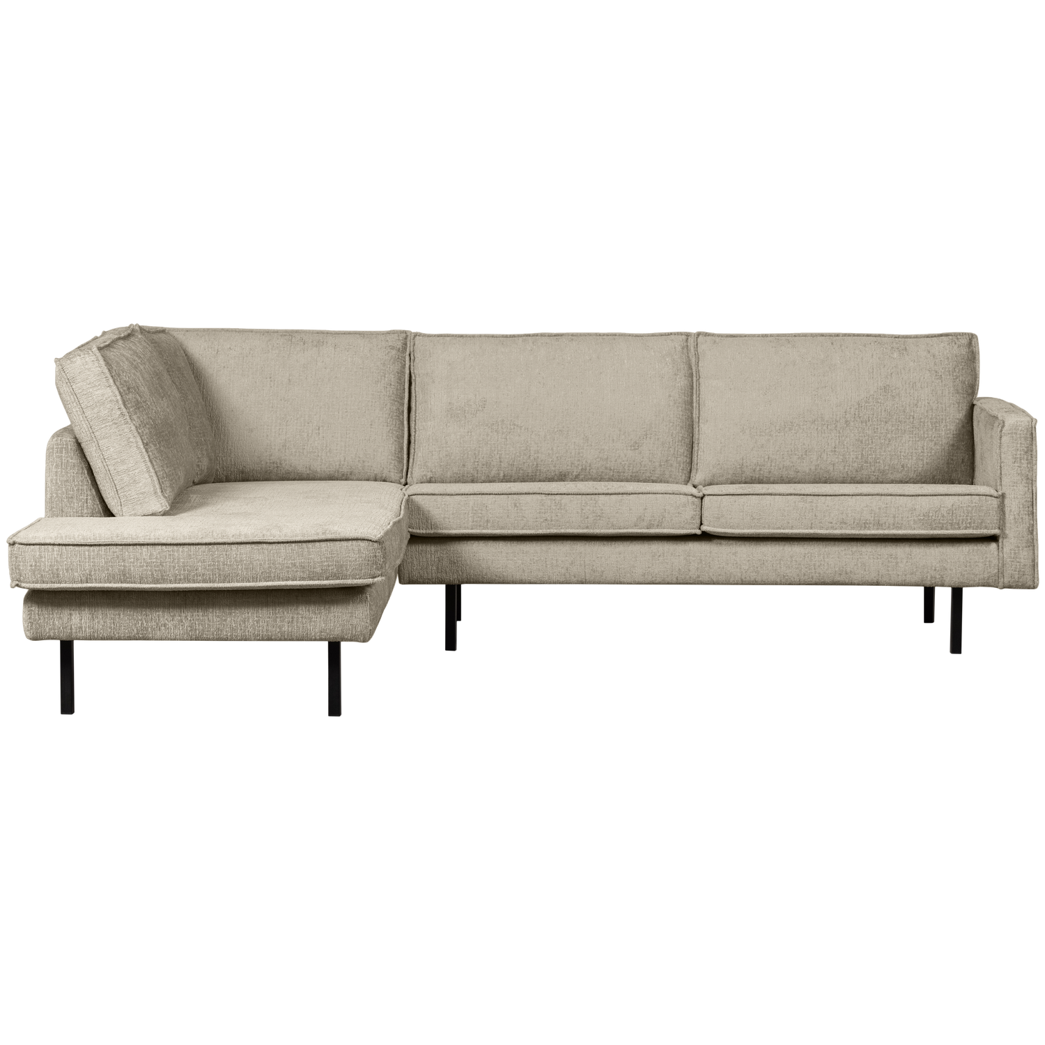 Eckgarnitur Rodeo Struktur Samt wheatfield Couch Sofa Ecksofa Longchair links