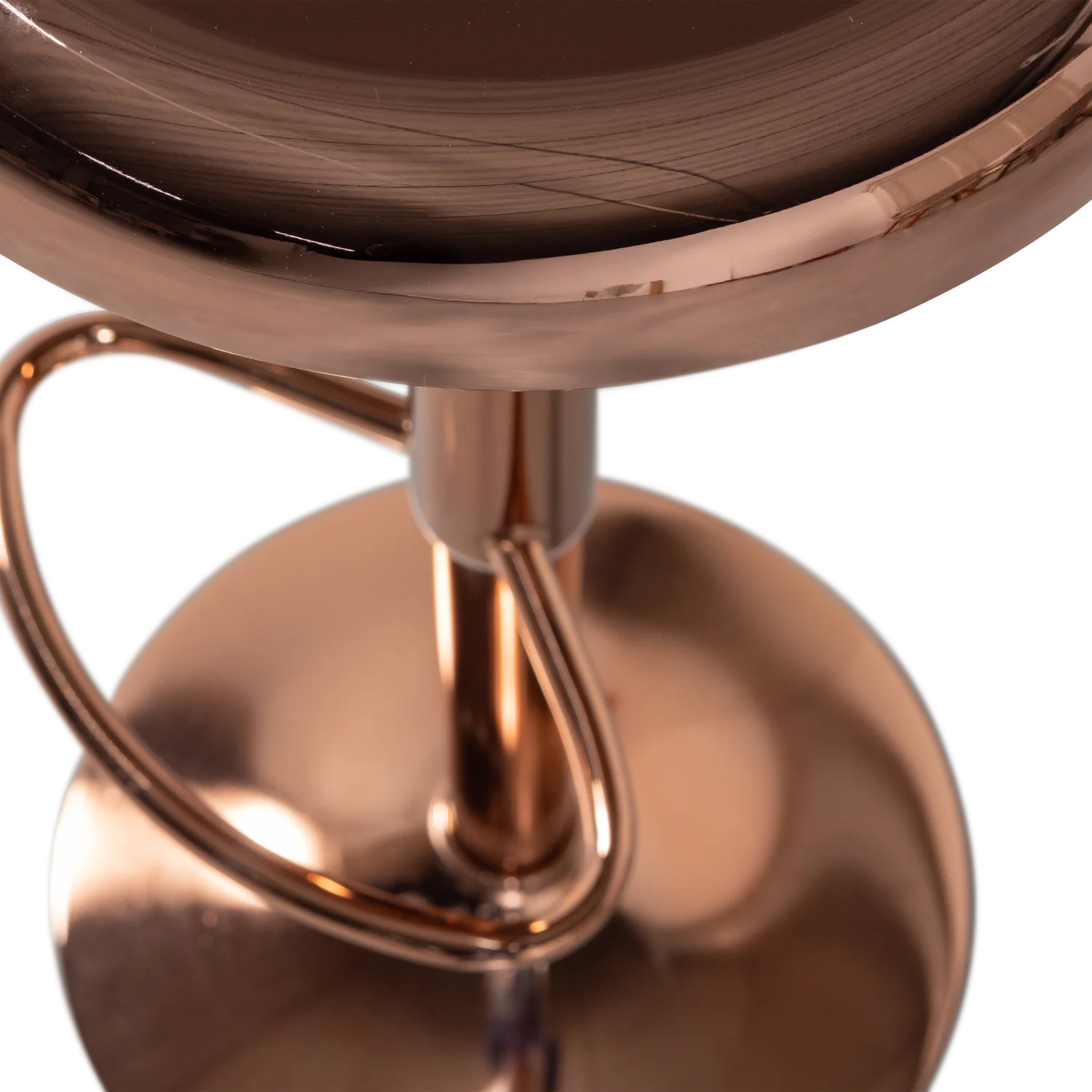 Barhocker ISAAC SH 61-81 cm höhenverstellbar Metall kupferfarben Barstuhl
