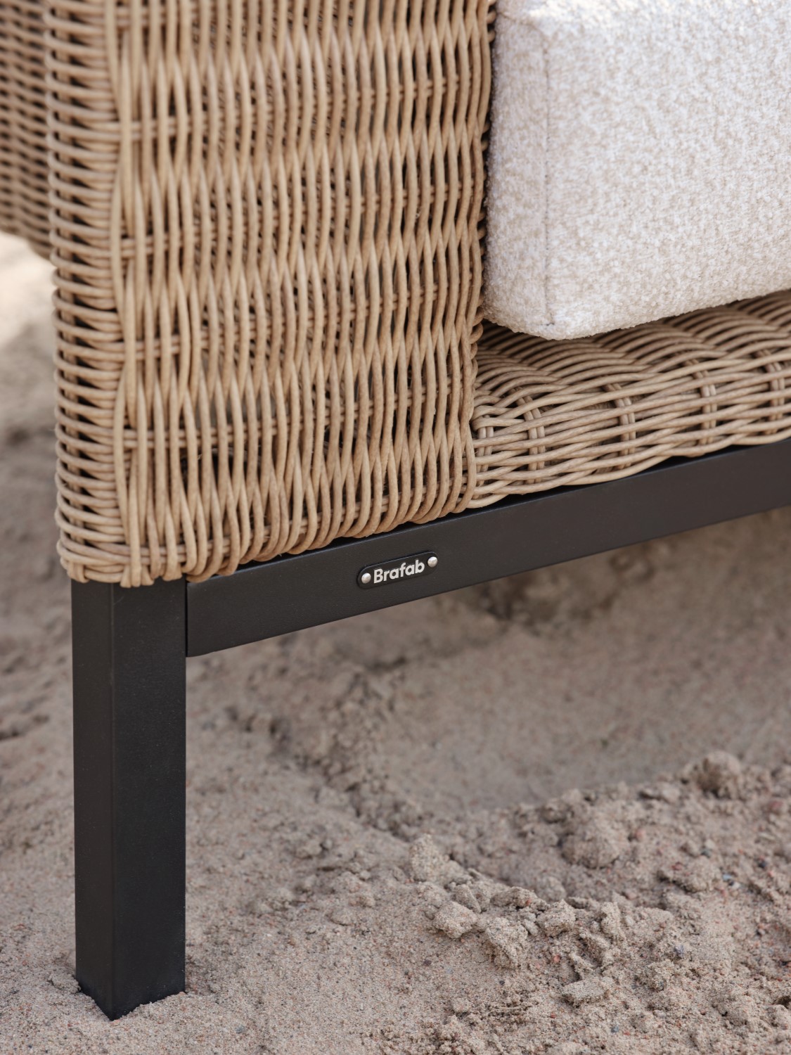Lounge Gartensessel SHELL 2,5-Sitzer Rattan natur
