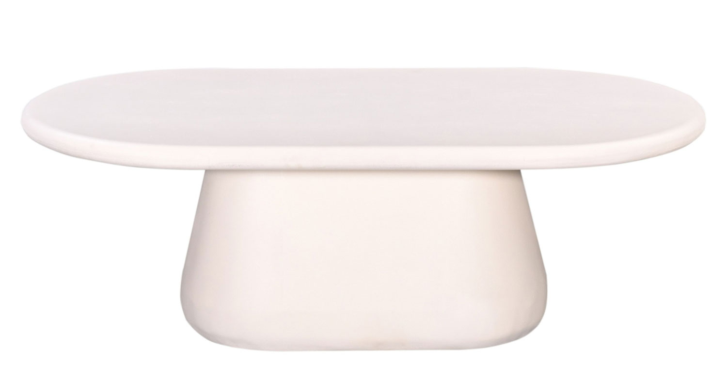 Couchtisch GRACIA oval 120 x 65 cm beige