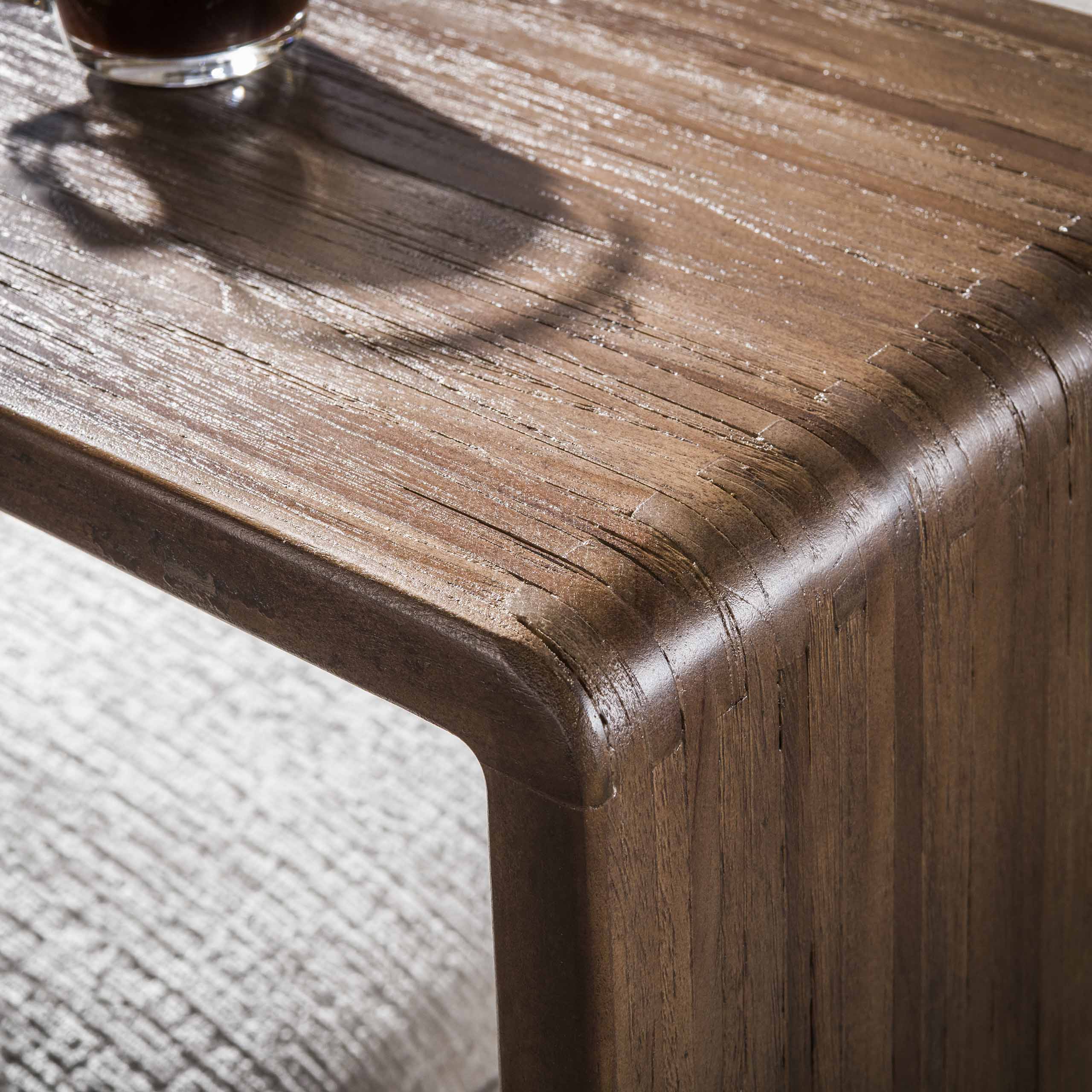 Laptoptisch Solmaya H 76 cm Teakholz Espresso braun