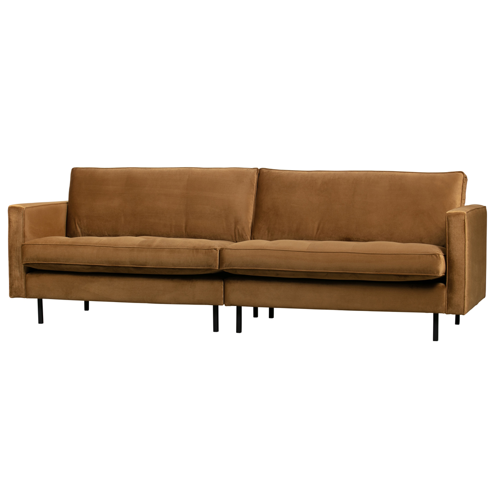 3 Sitzer Sofa Rodeo Samt Velvet honiggelb