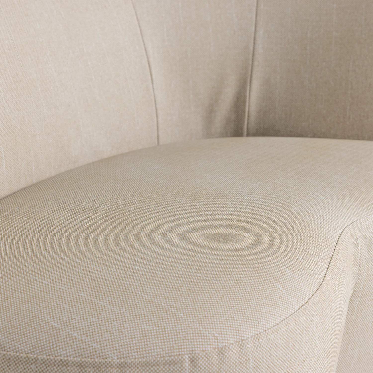 Kleines Garten Loungsofa Sofa STONE rechts sandfarben OUTDOOR