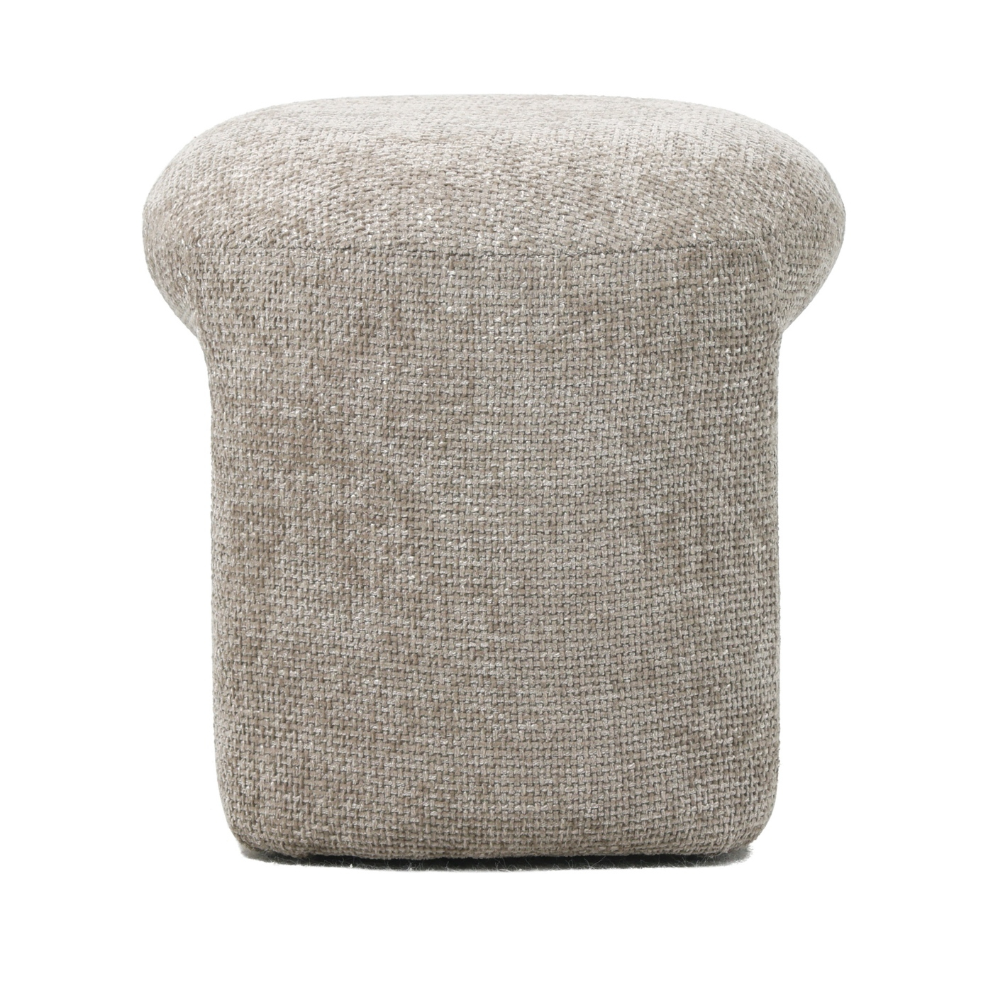 Hocker SAVEN Sitzhocker Stoff taupe