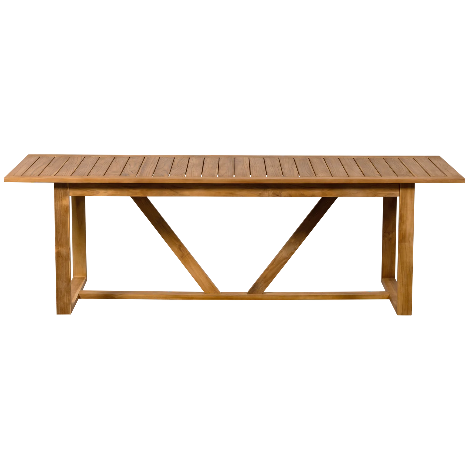 Gartentisch BEAVER 240 x 90 cm Tekaholz natur Esstisch