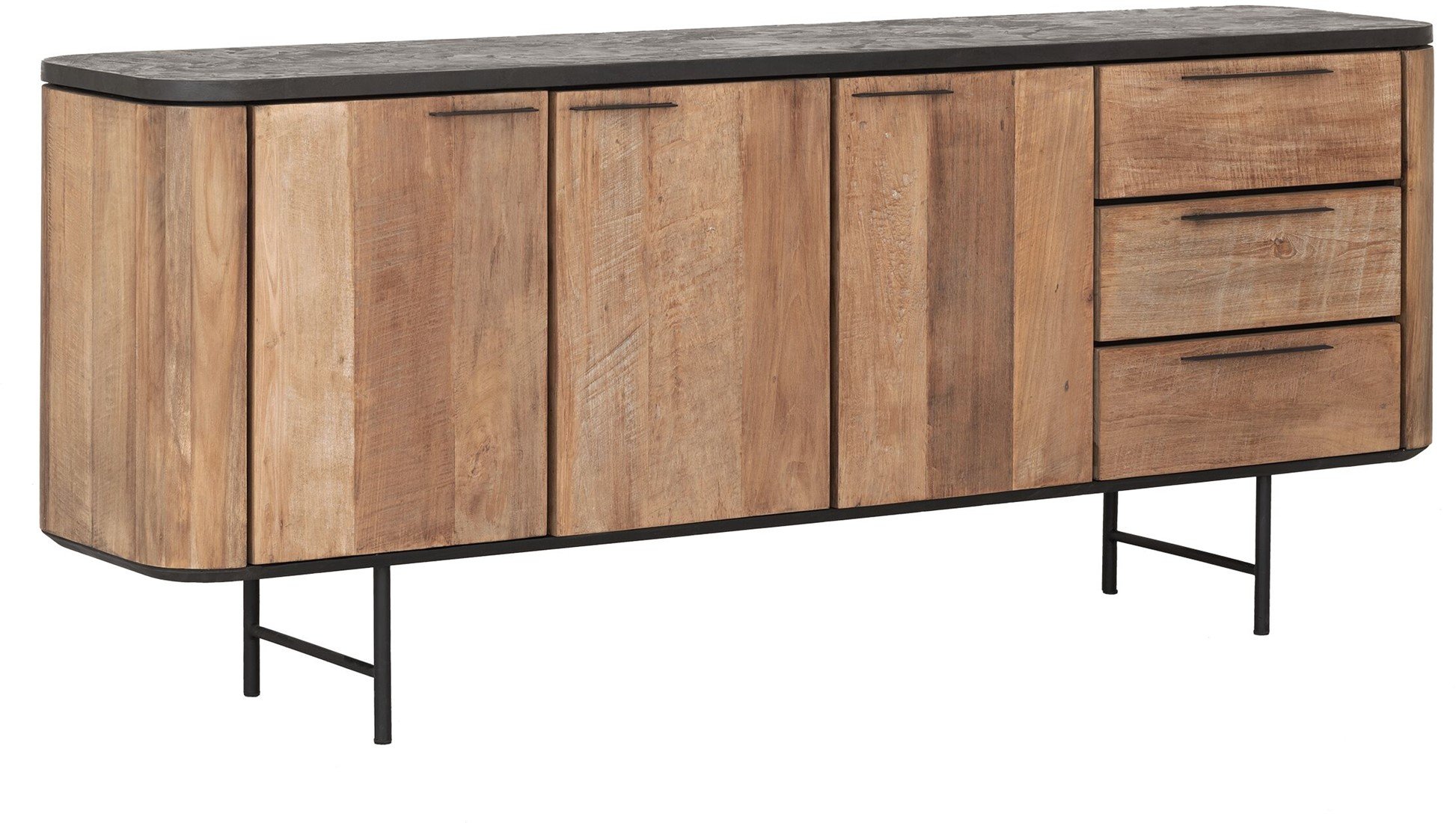 Sideboard Soho 200 cm recyceltes Teakholz Mortex Kommode