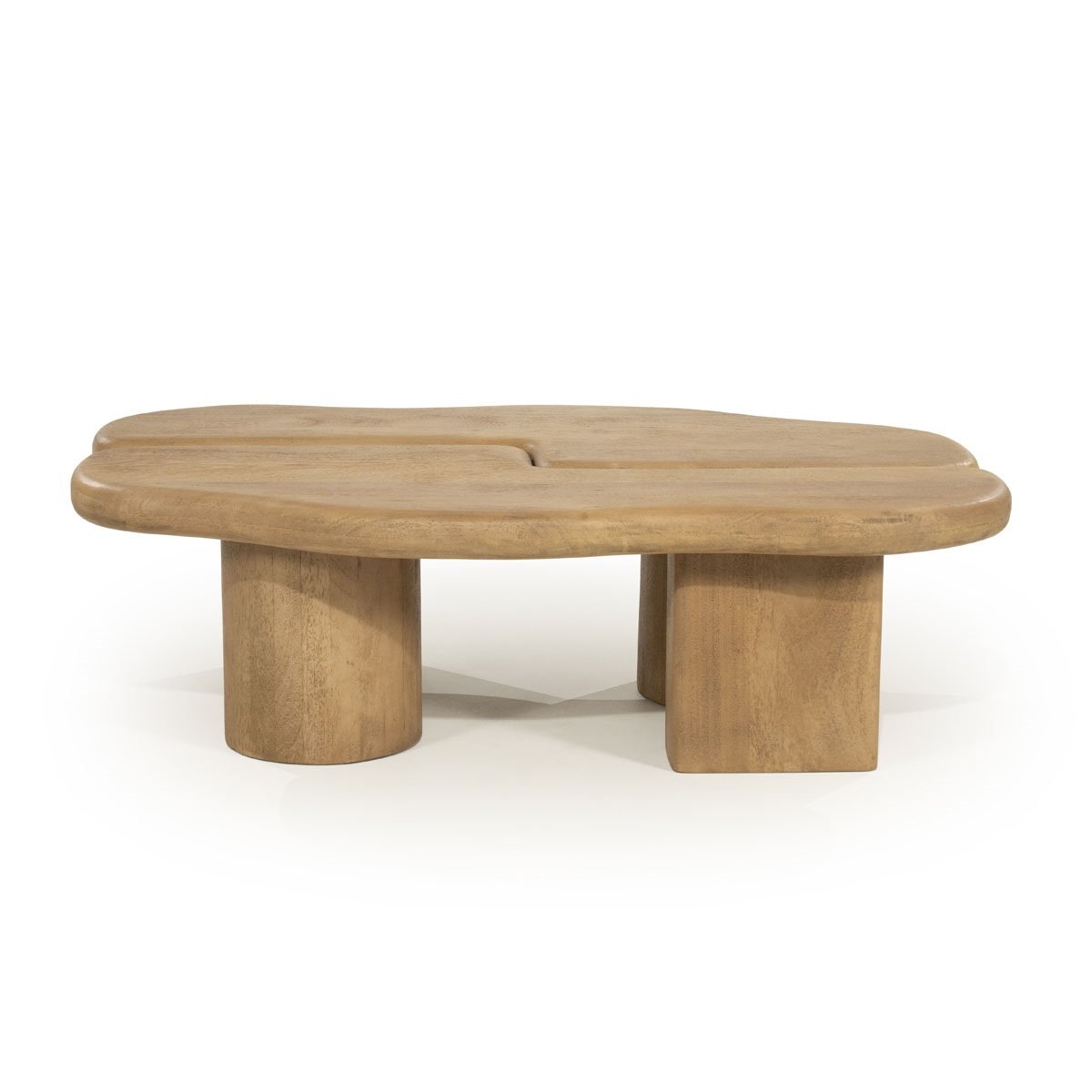 Couchtisch  2 tlg. Yuo 100 x 80 cm Mangoholz natur