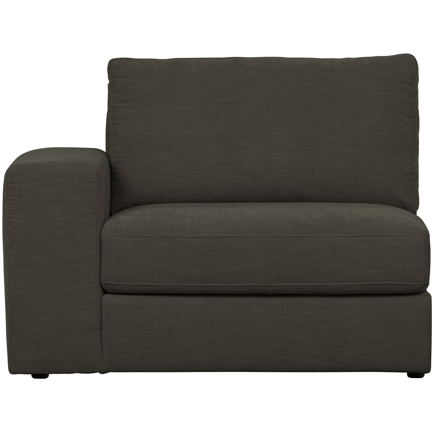 Sofaelement FAMILY mit Armlehne links Element Webstoff anthrazit