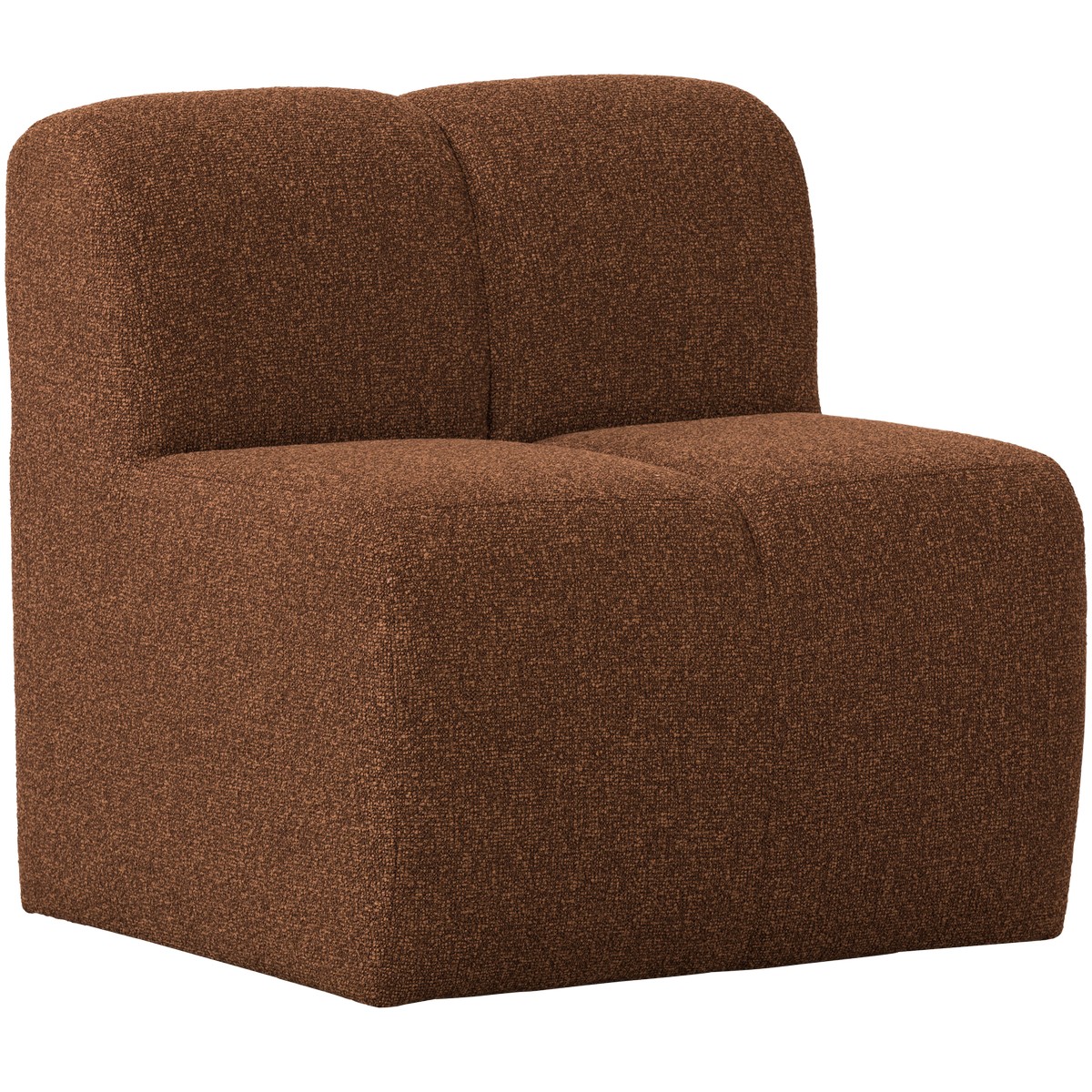 Esszimmerbank Eckbank MOJO 84 cm Element Bouclé rost melange