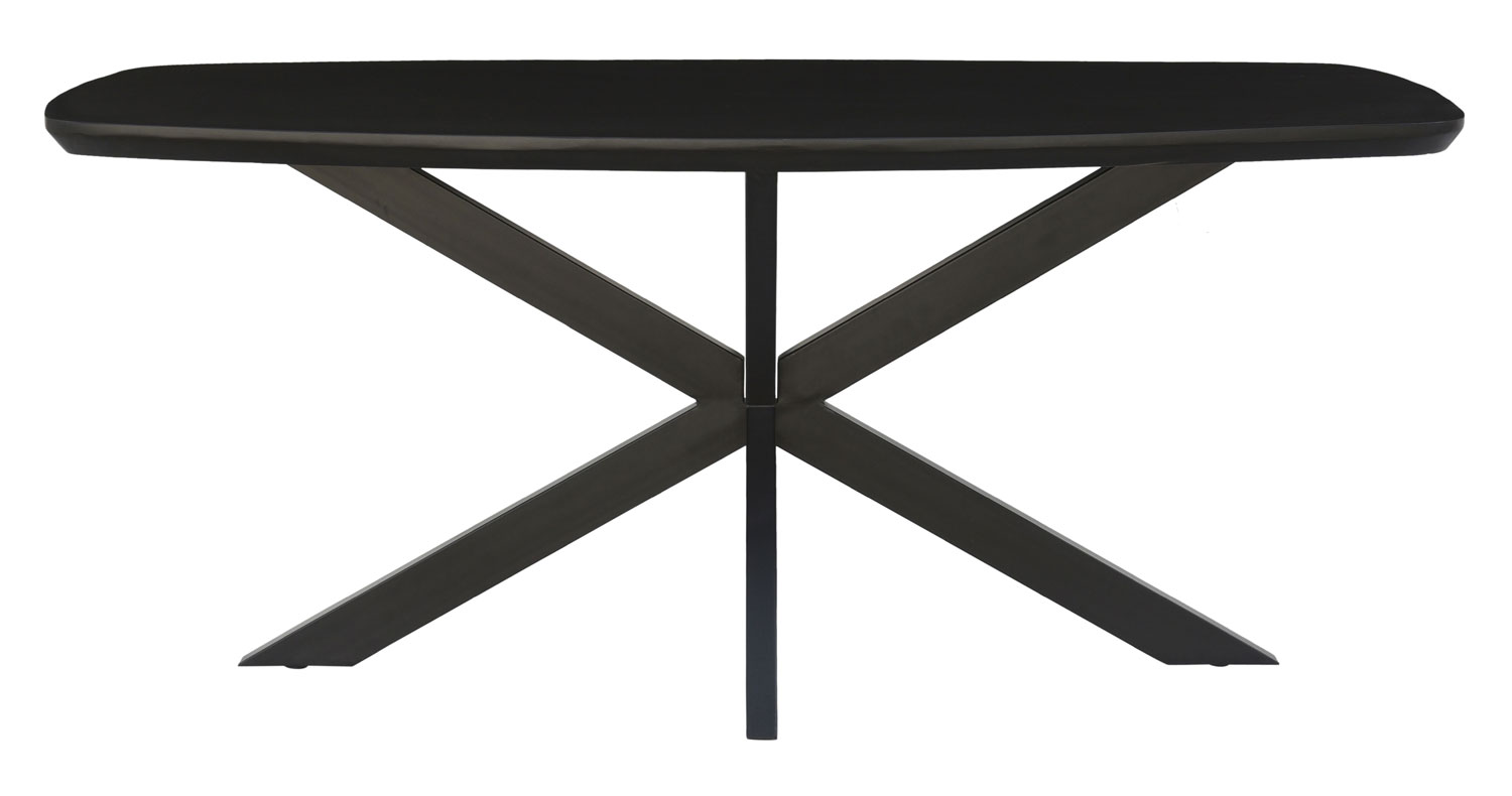 Esstisch Jesper Danish oval 180 x 90 cm schwarz