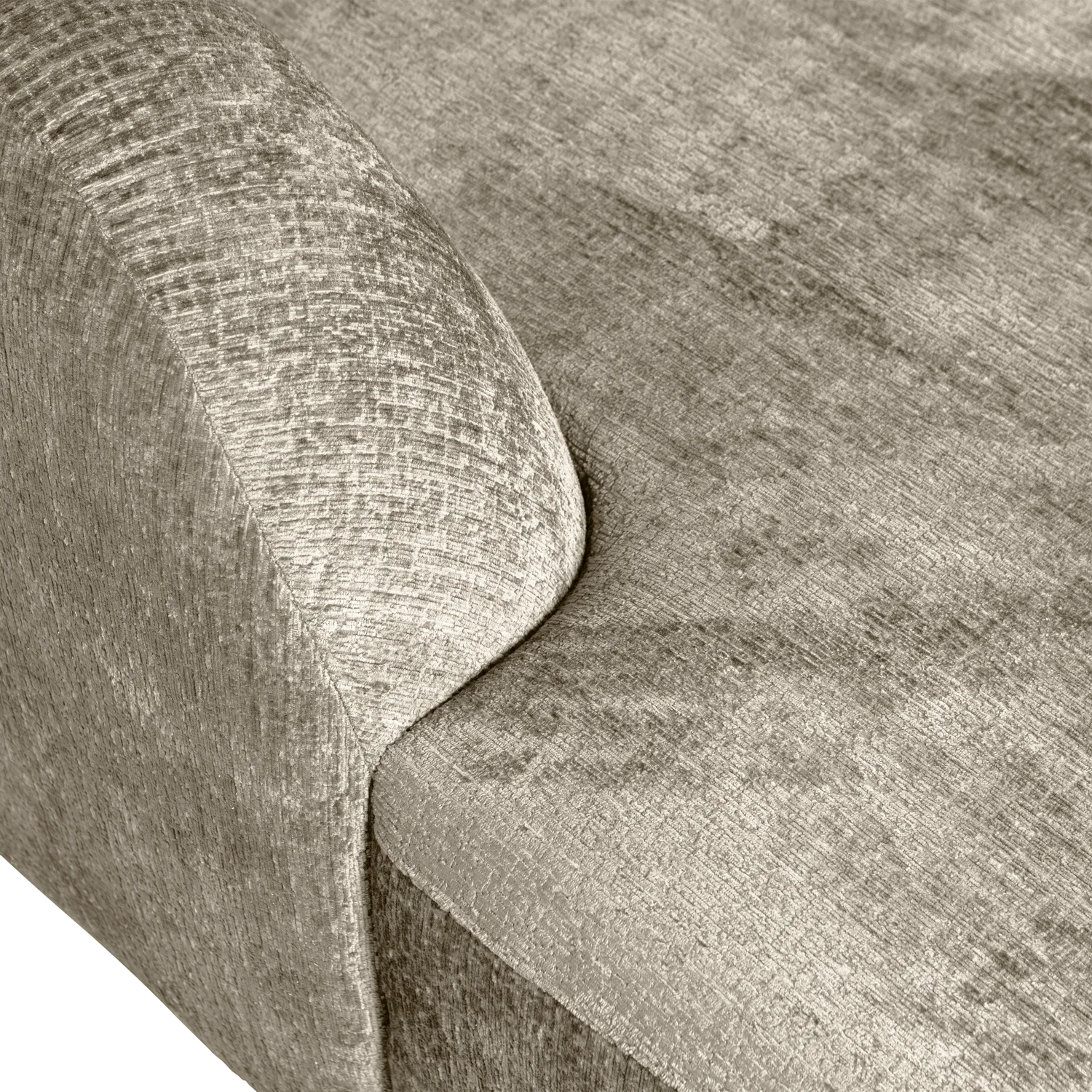 Eckgarnitur Sloping Struktur Velvet wheatfield Ecksofa Longchair links