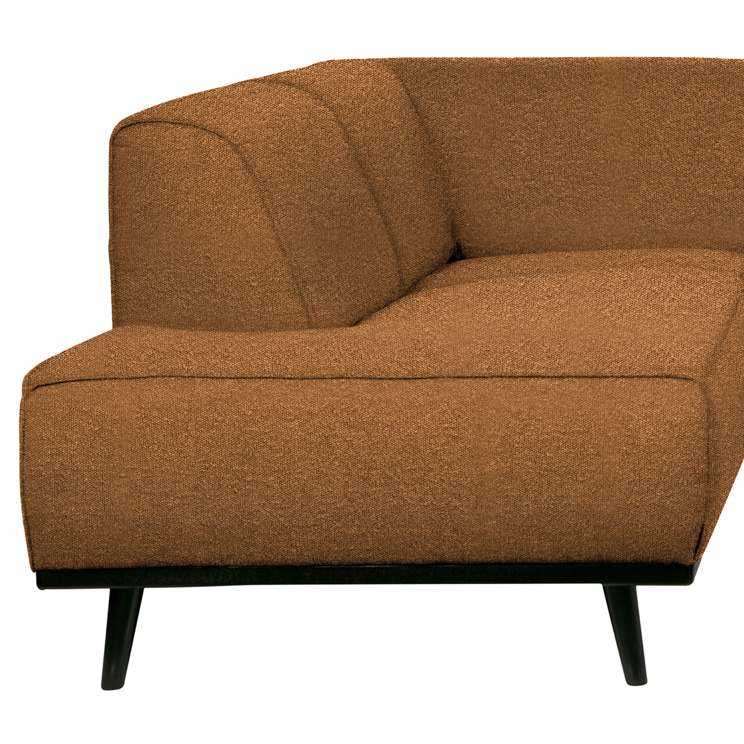 Ecksofa Statement Bouclé butter Longchair links