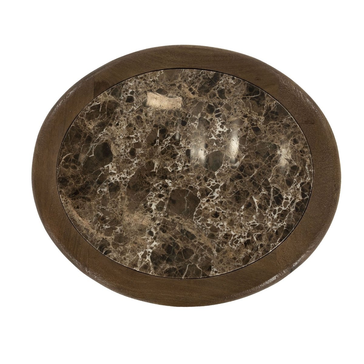 Beistelltisch Vito H 55 cm Marmor Mango Massivholz