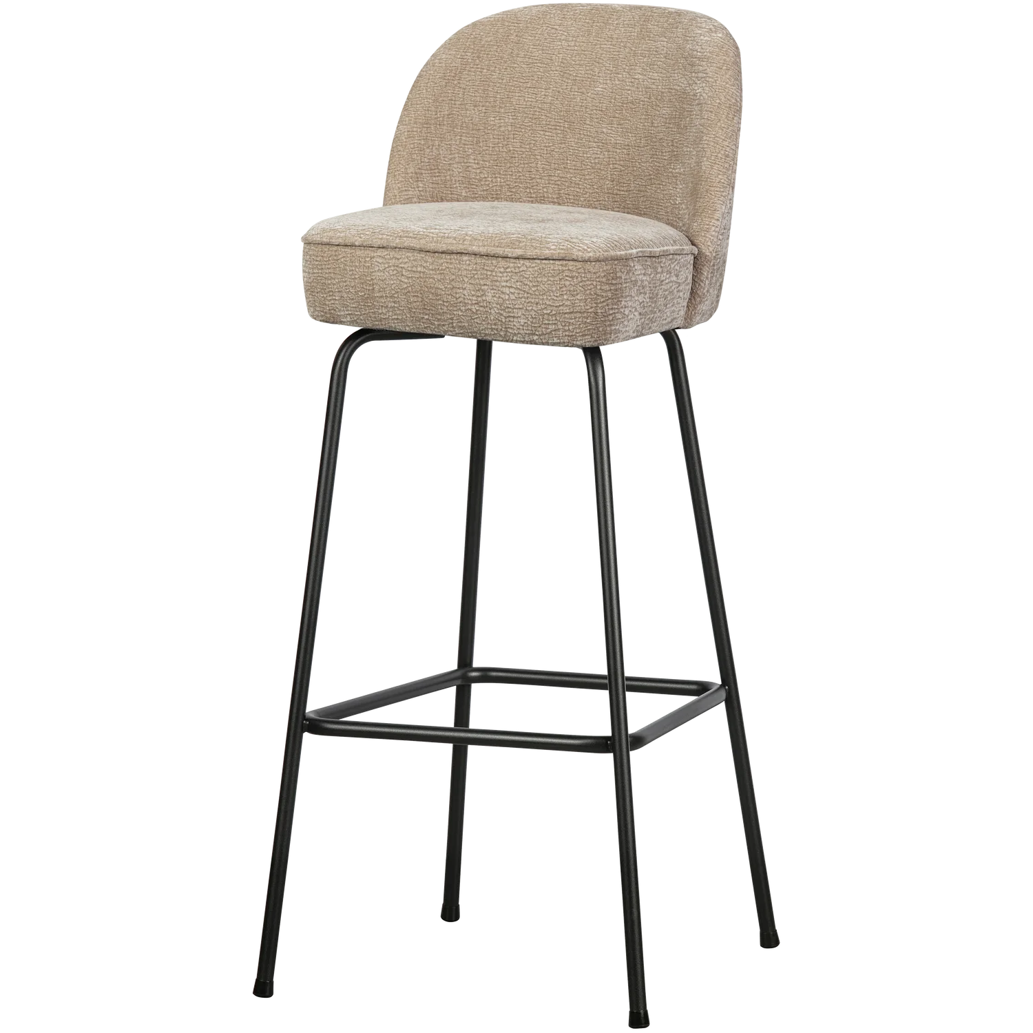 Barhocker Vogue SH 79 cm 3D Chenille sandfarben